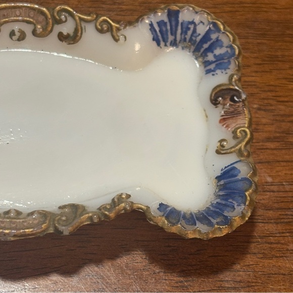 Vintage Porcelain Decorative trinket dish tray vanity - Picture 14 of 15